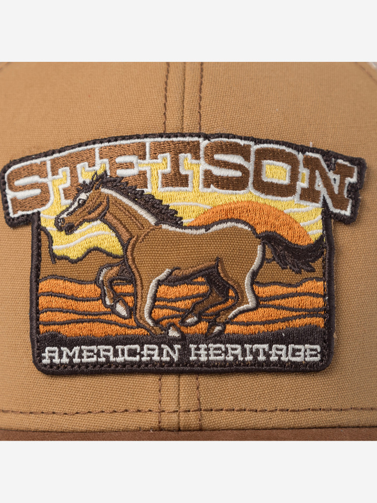 Бейсболка с сеточкой STETSON 7771106 BASEBALL CAP MUSTANG (бежевый)