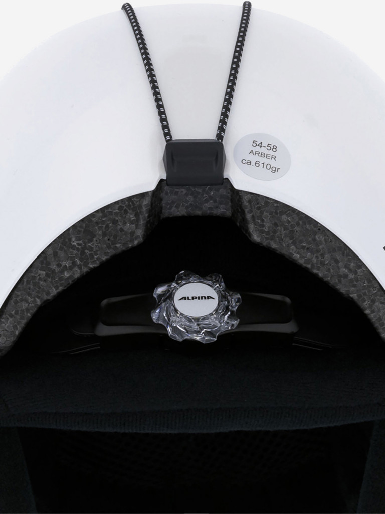 Горнолыжный шлем Alpina Arber White-Metallic Gloss