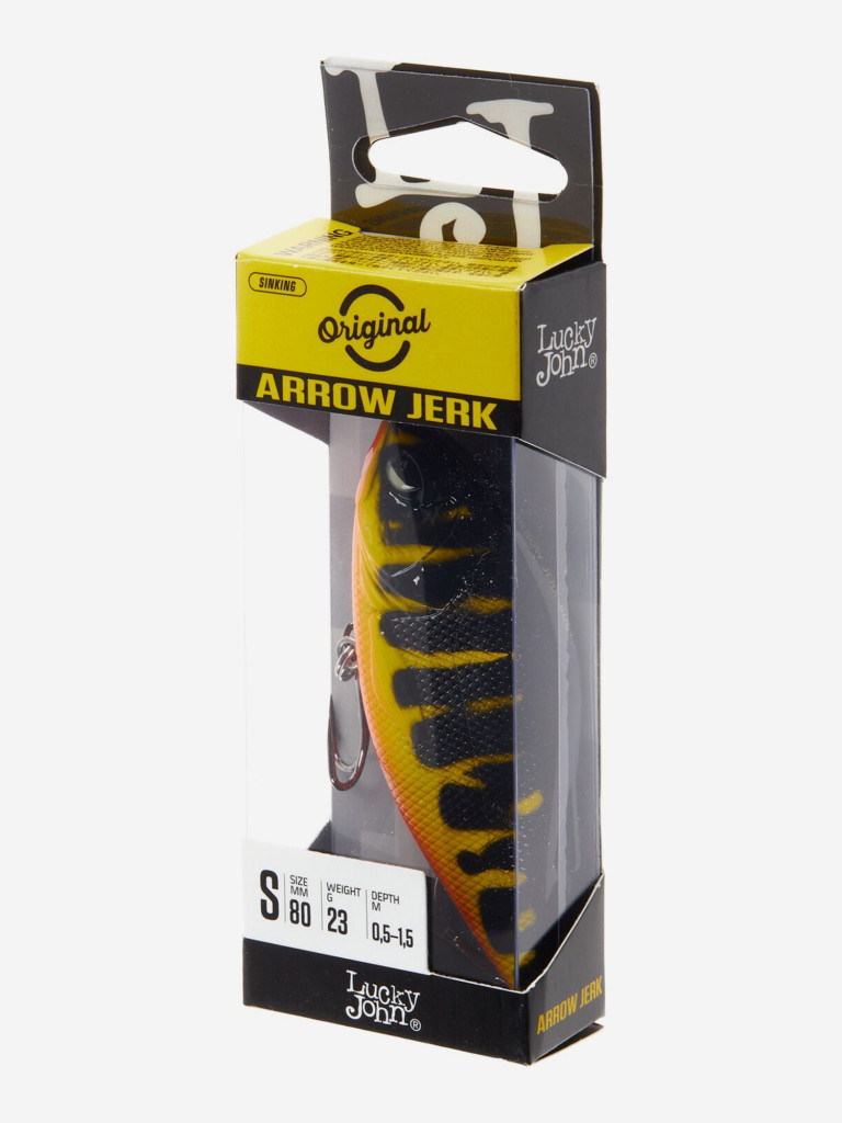 Воблер LUCKY JOHN Original ARROW JERK S, длина 8 см, джерк для крупного хищника