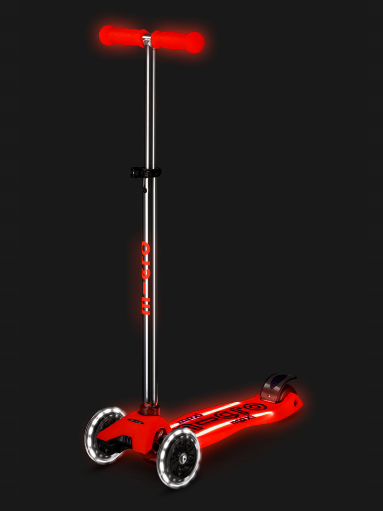 Самокат детский Micro Maxi Deluxe Glow Plus LED