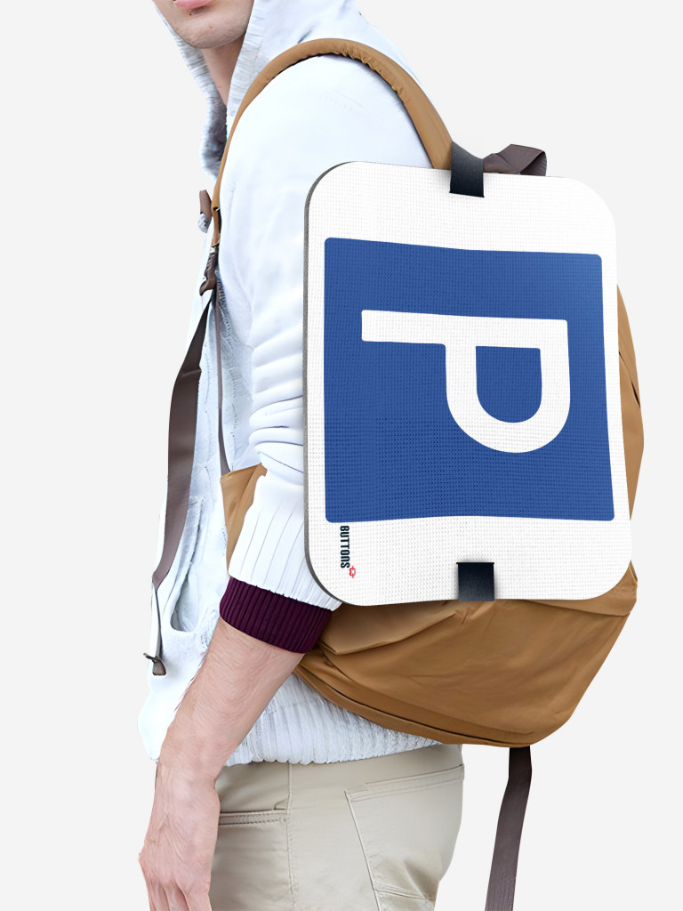 Сидушка туристическая BUTTONS, пенка универсальная прямоугольная с рисунком