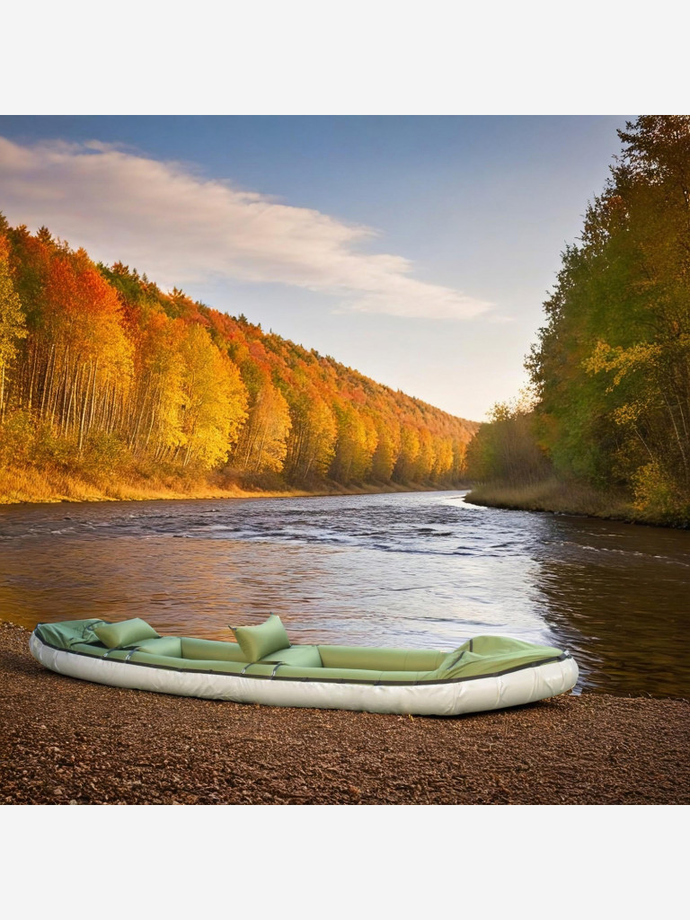 Байдарка Налим-300, баллоны ПУ, цвет зеленый