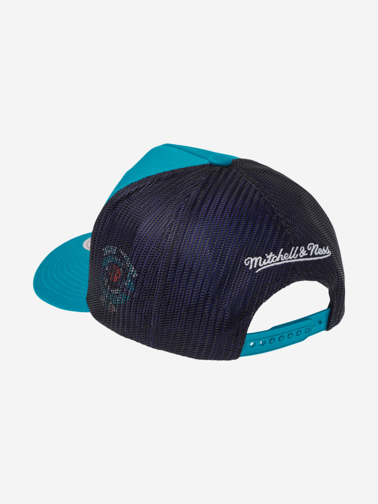 Бейсболка с сеточкой MITCHELL NESS HT11506-CHOTEAL Charlotte Hornets NBA (голубой)