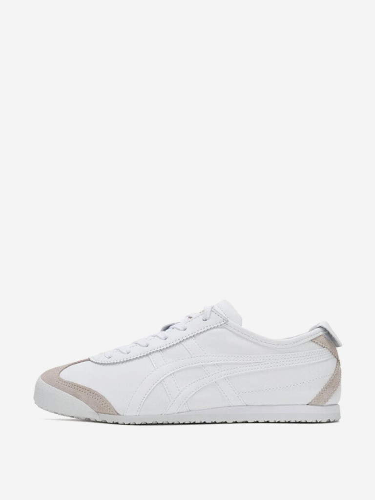 Onitsuka Tiger MEXICO 66 Anti-Slip Wear-Resistant Low-Top Casual Shoes Unisex White Brown