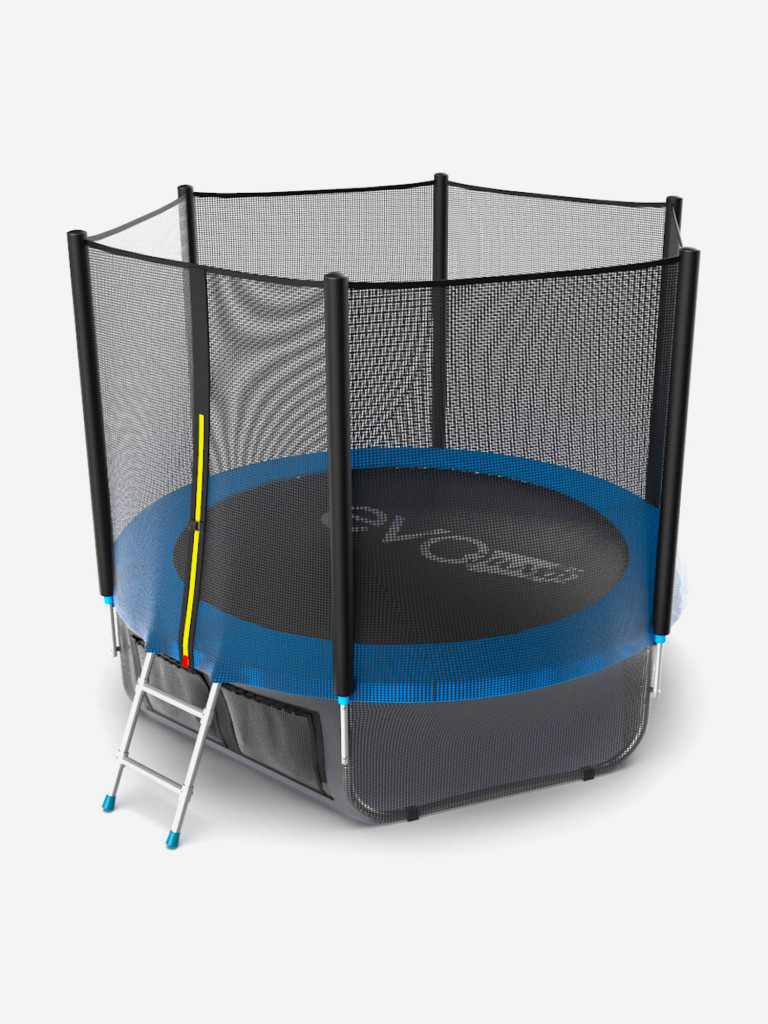 Батут каркасный EVO JUMP External 8ft + нижняя защитная сеть, диаметр 244 см