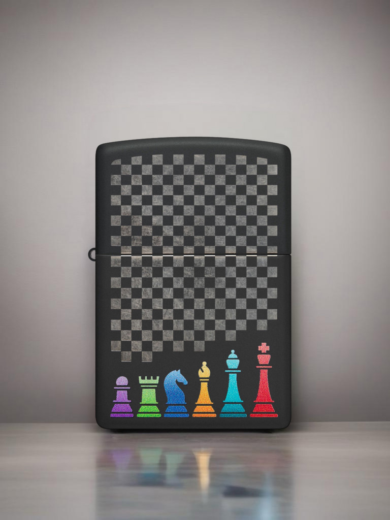Зажигалка бензиновая ZIPPO 48662 Chess Pieces