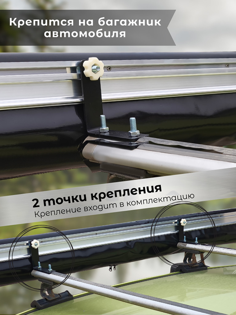 Автомобильная маркиза UseRoof 2.5х3 метра в сером чехле