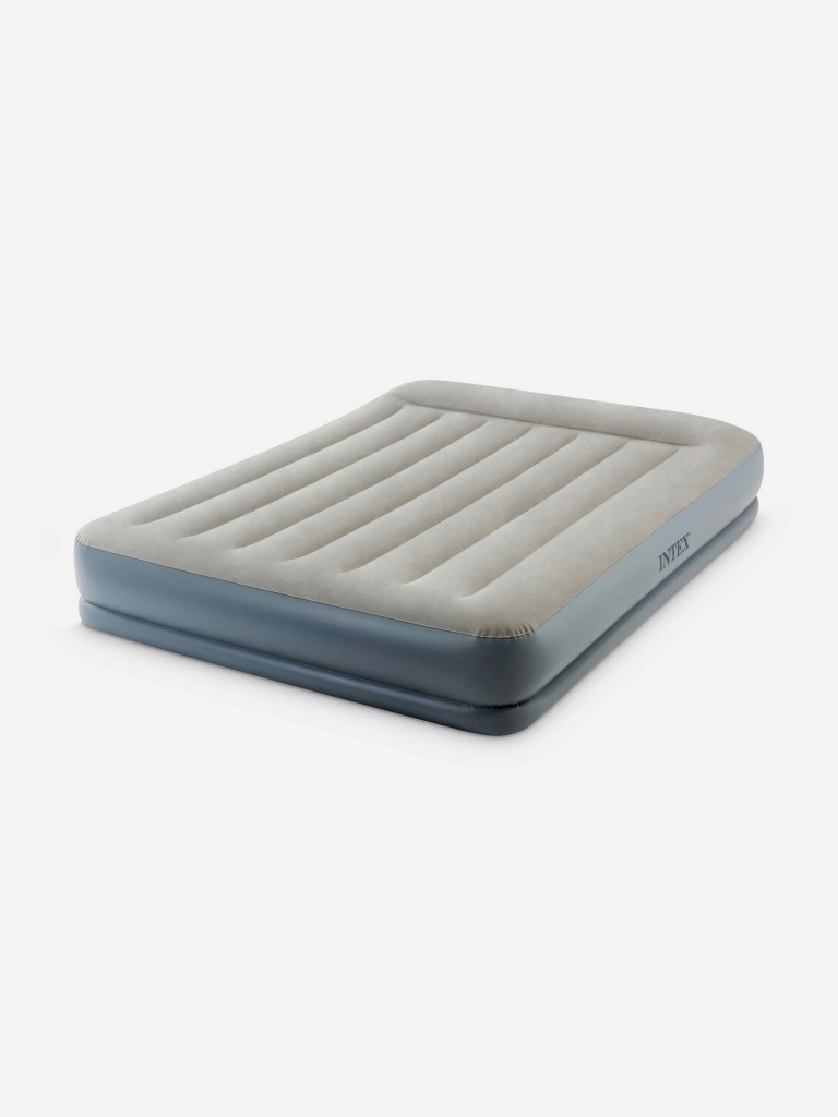 Кровать надувная Intex 64118 PILLOW REST MID-RISE, Queen, 152х203х30 см, с насосом 220В