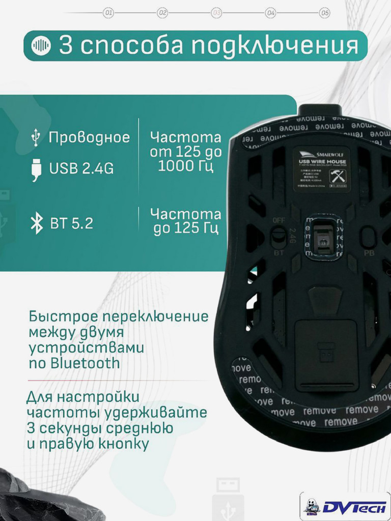 Игровая мышь SMAILWOLF RS8