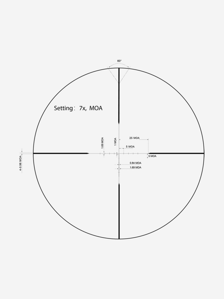 Прицел оптический Vector Optics Matiz 2-7x, без подсветки