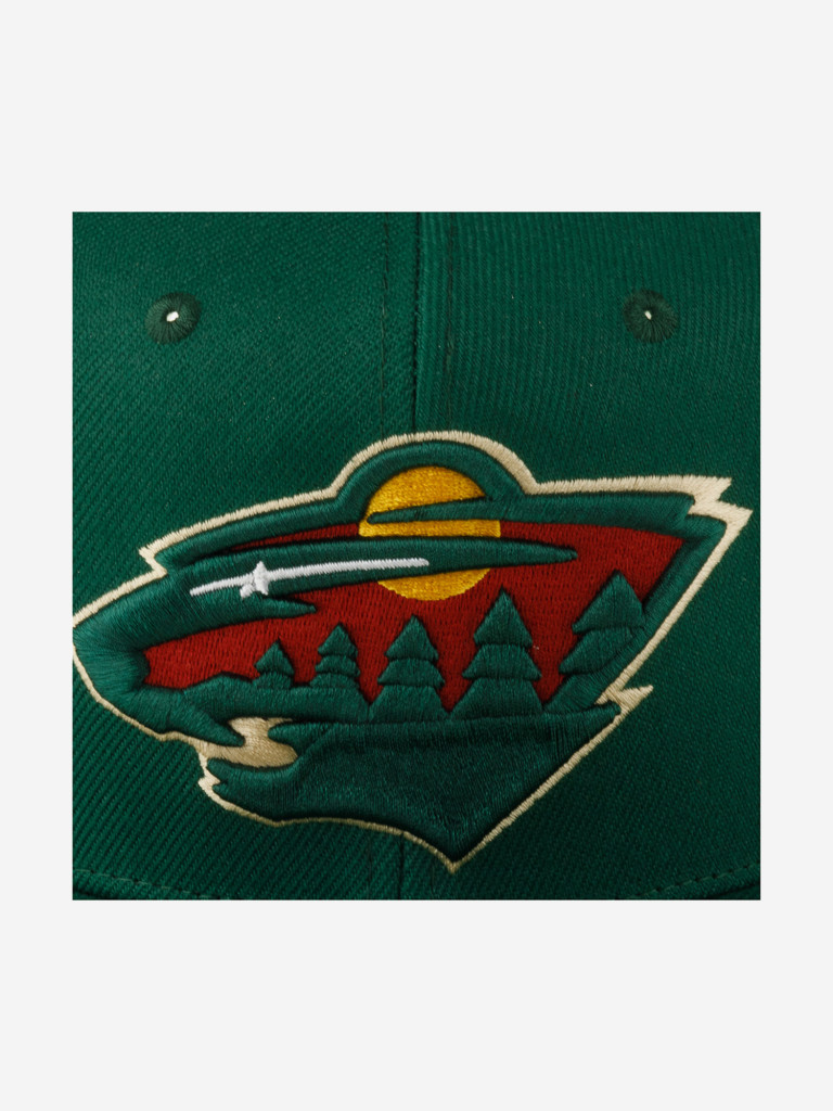 Бейсболка с прямым козырьком MITCHELL NESS 6HSSSH22089-MWIGREN Minnesota Wild NHL (зеленый)