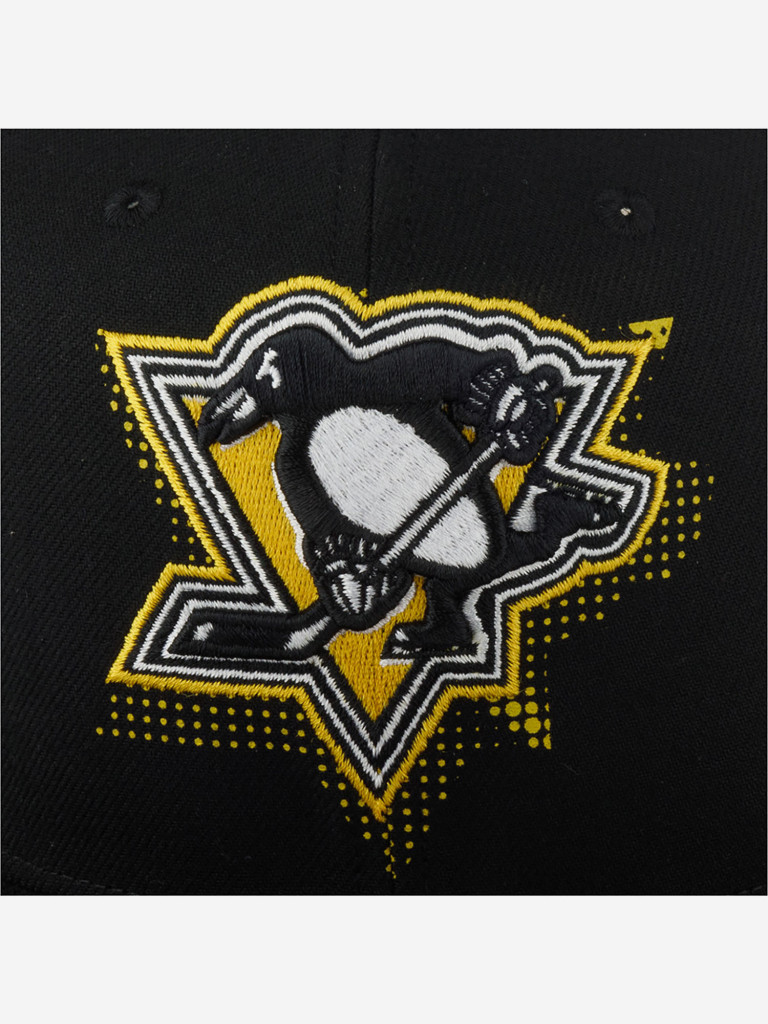 Бейсболка с прямым козырьком MITCHELL NESS HHSS6086-PPEYYPPPBLCK Pittsbugh Penguins NHL (черный)