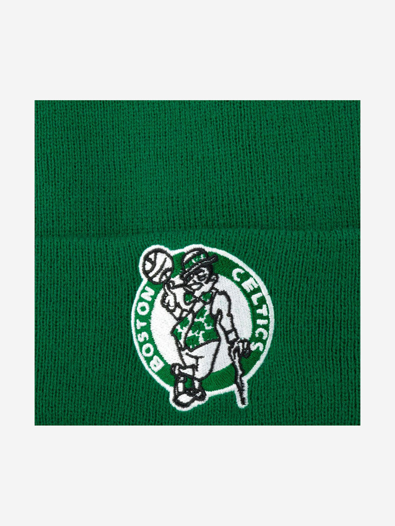 Шапка с отворотом MITCHELL NESS EU175-TEAMTALK-KEL Boston Celtics NBA (зеленый)