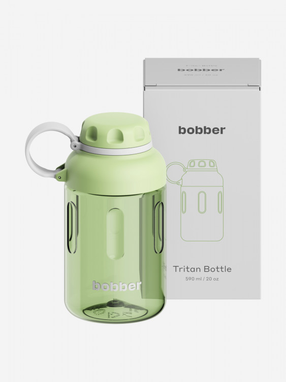 Бутылка тритановая BOBBER Tritan Bottle для холодных напитков, с ситечком, 590 мл, мятный