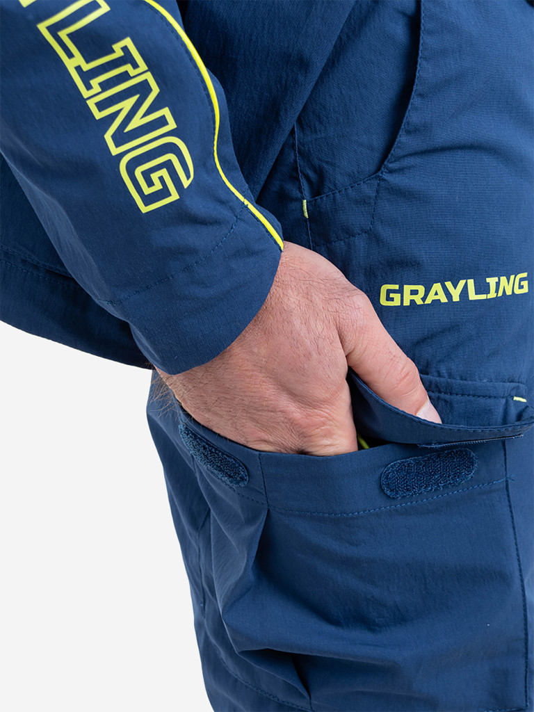 Костюм для рыбалки Траппер GRAYLING, летний, синий