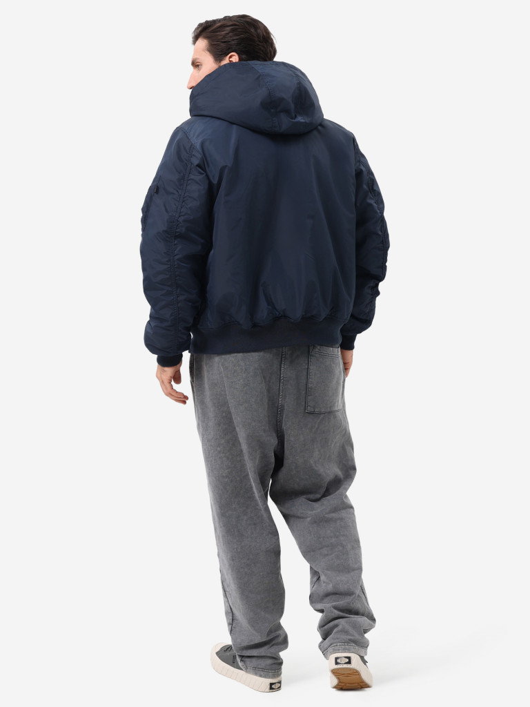 Бомбер утепленный мужской MA-1 Hooded Logo Oxford Alpha Industries