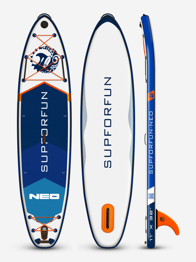 Cап борд надувной SUPFORFUN NEO 11 white 335х81х15 в максимальной комплектации.