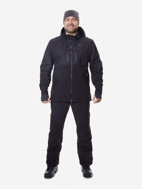 Костюм для рыбалки софтшелл, GRAYLING, Беринг, черный