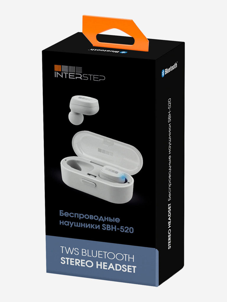 Беспроводные Bluetooth наушники Interstep SBH-520 белый цвет — купить за  2799 руб. со скидкой 30 %, отзывы в интернет-магазине Спортмастер