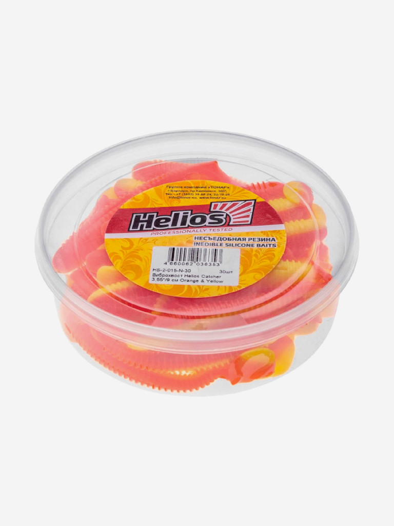 Мягкая приманка Helios Catcher, 3,55'' / 9 см, Orange & Yellow, 30 шт (HS-2-015-N-30)