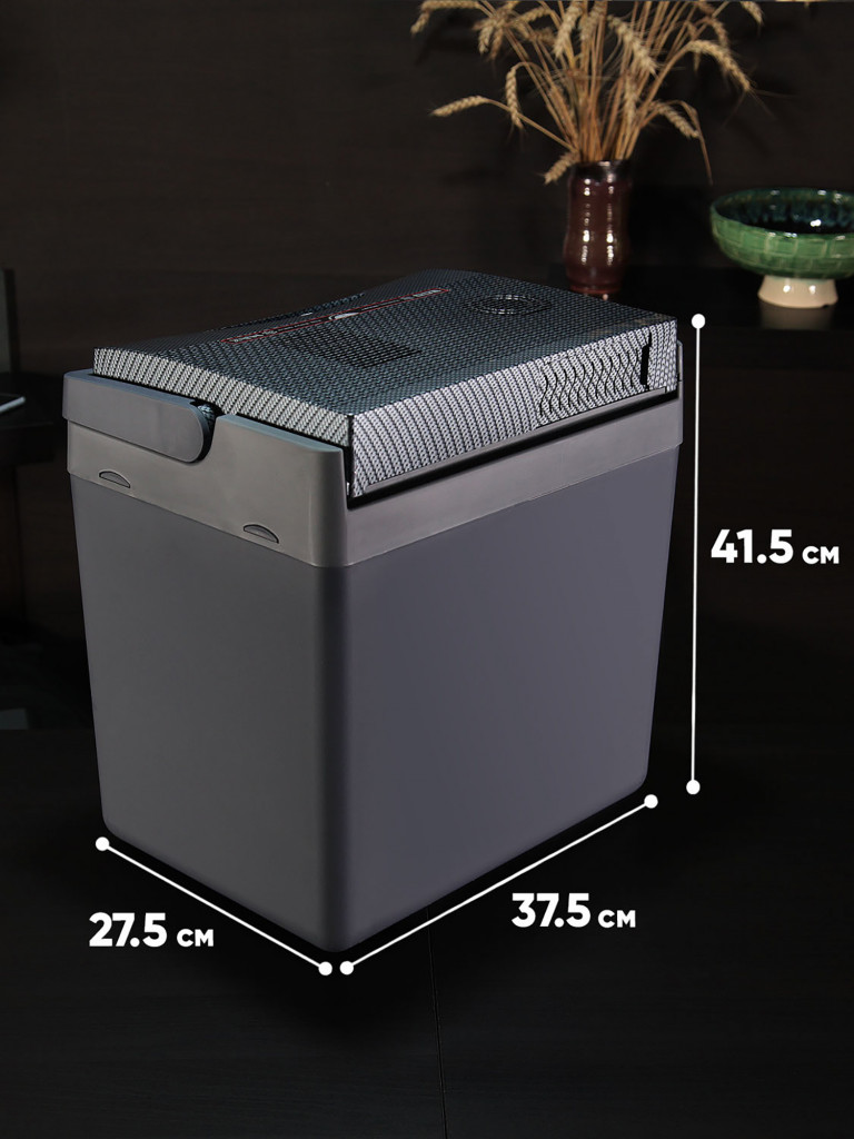 Термоэлектрический автохолодильник EZ COOLERS E26M, c тремя питаниями USB - 5В, 12/220В, 24 л