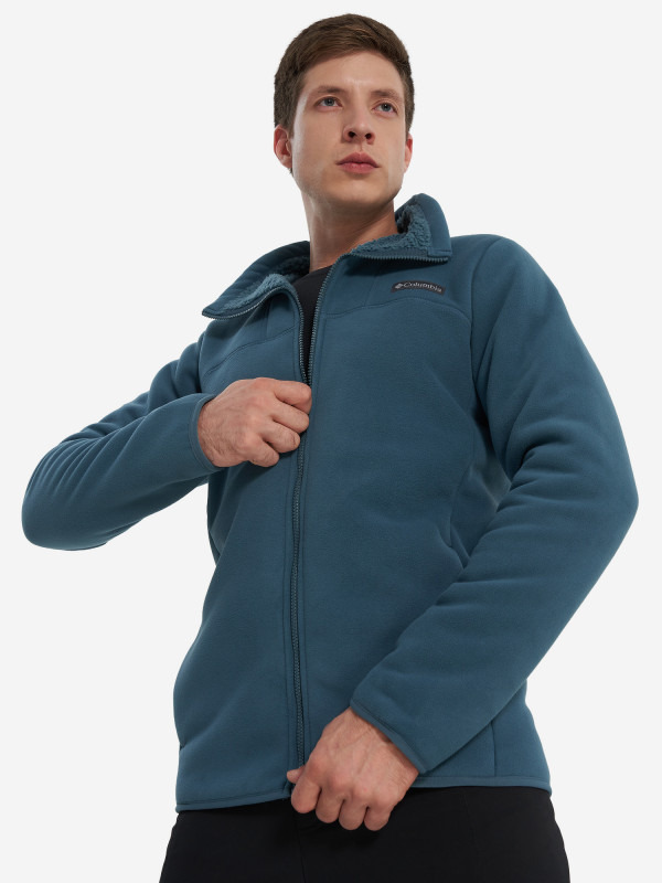 Джемпер флисовый мужской Columbia Winter Pass Full Zip арт. 1909124 бирюзовый цвет — купить за 7999 руб., отзывы в интернет-магазине Спортмастер