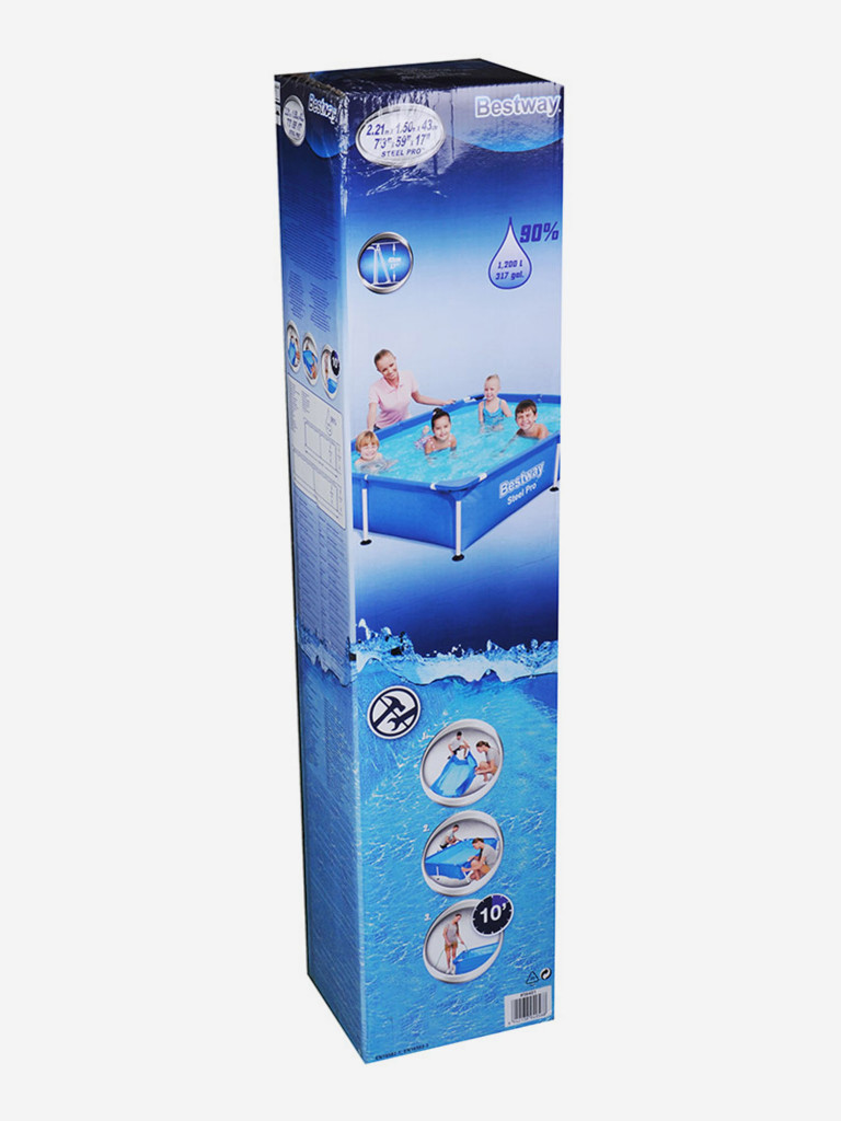 BESTWAY Бассейн каркасный Steel Pro, 221х150х43см, 1200л, 56401