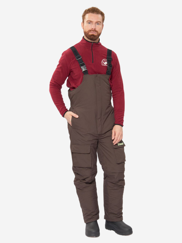 Костюм зимний Alaskan Russian Mission FS хаки/коричневый (куртка+полукомбинезон) для рыбалки и охоты