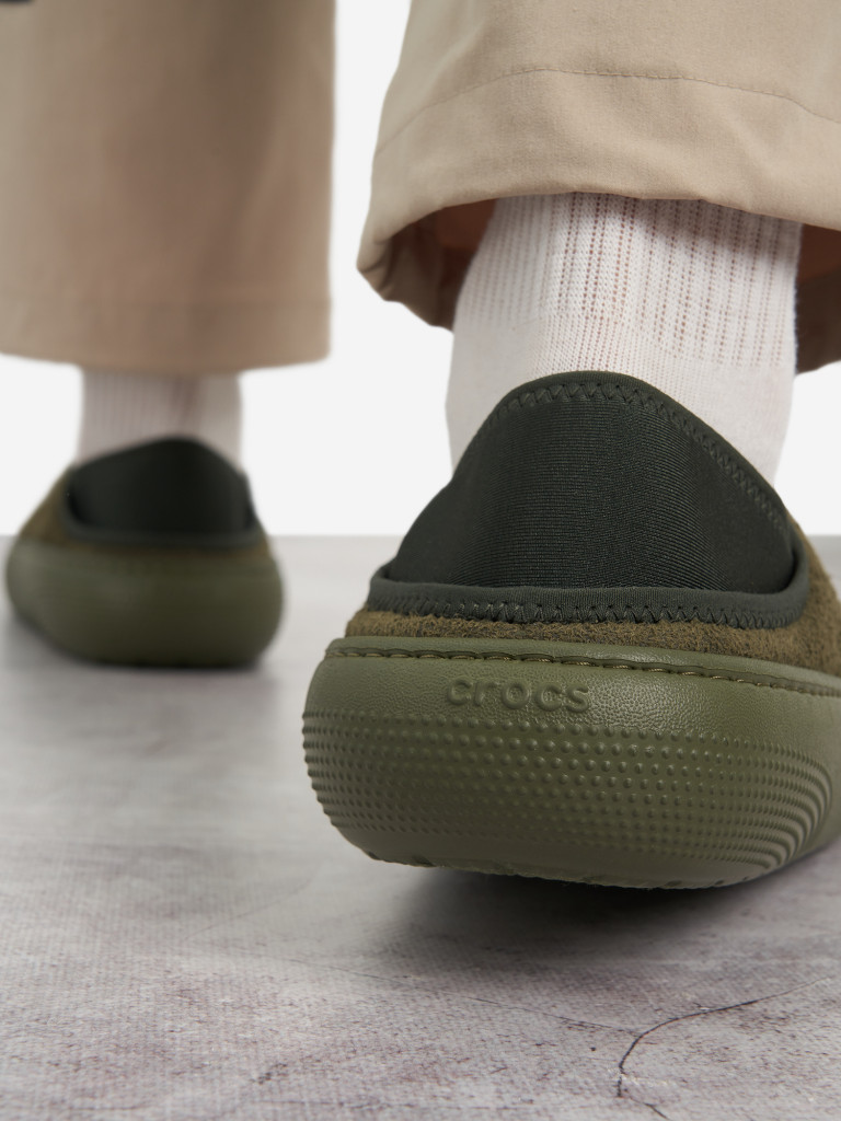 Слипоны утепленные мужские Crocs Classic Sueded Moc