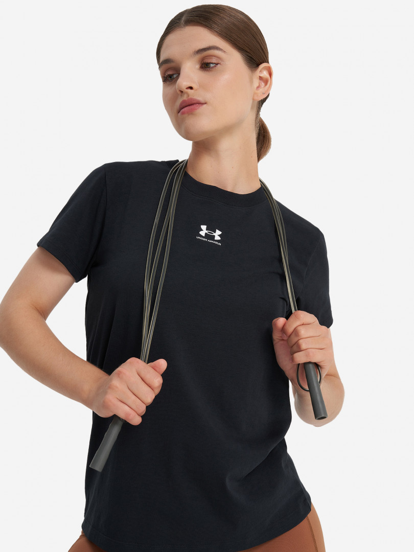 фото Футболка женская under armour off campus core, черный