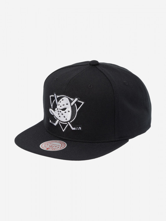 Бейсболка с прямым козырьком MITCHELL NESS HS8545-ADUBLCK Anaheim Ducks NHL