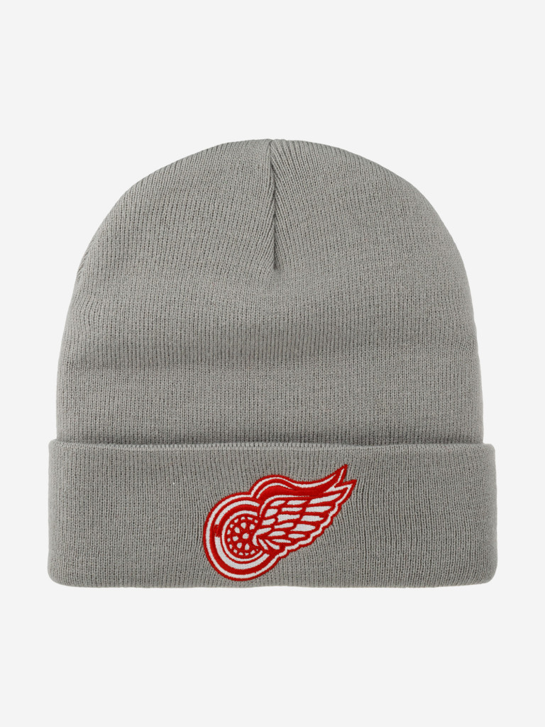 Шапка с отворотом MITCHELL NESS EU175-TEAMTALK-GRY Detroit Red Wings NHL (серый)