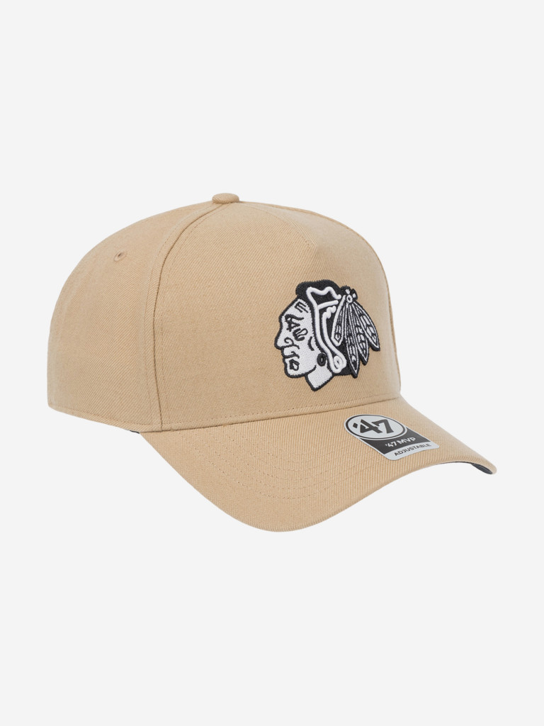Бейсболка 47 BRAND H-REPDT04WBP-KHA Chicago Blackhawks NHL (бежевый)