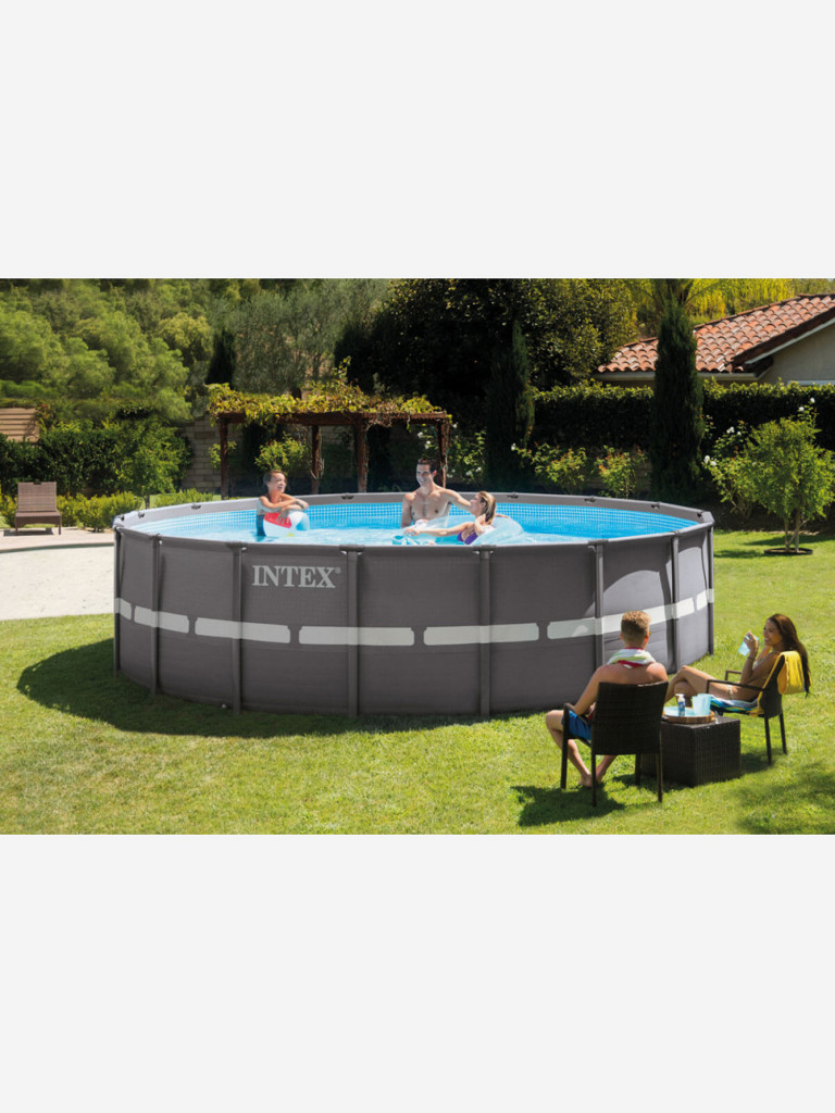 Каркасный бассейн Intex 26330 Ultra Frame Pool (549х132см) + аксессуары