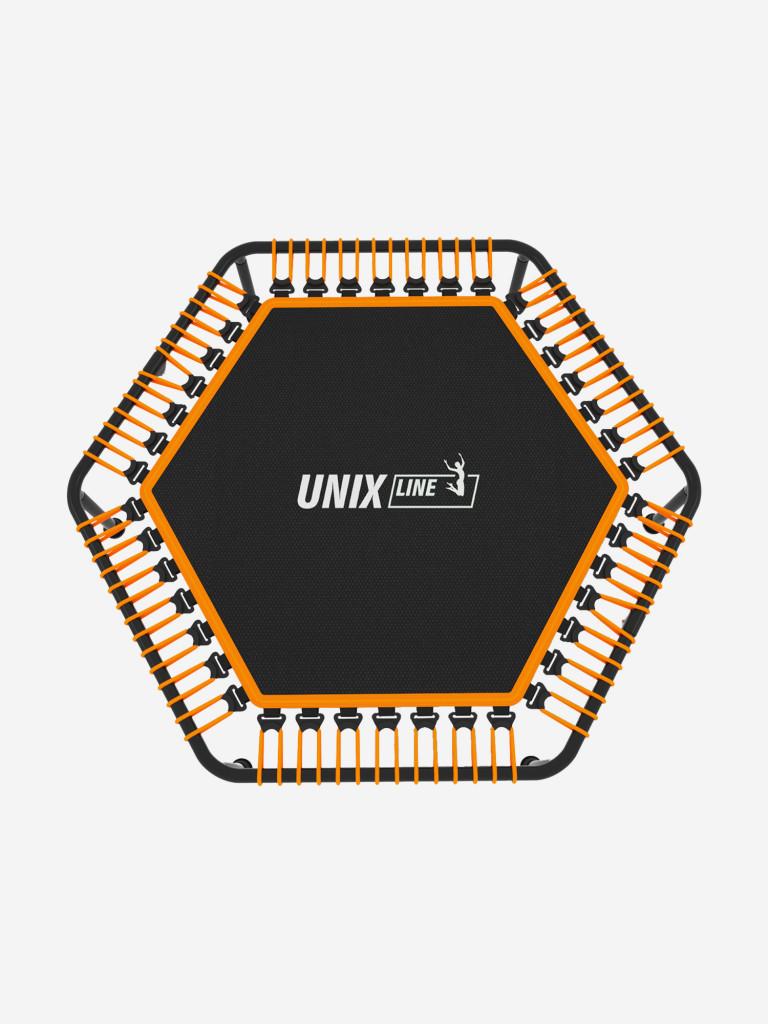 Батут спортивный для фитнеса и джампинга UNIX Line Fitness Lite 125 см, оранжевый