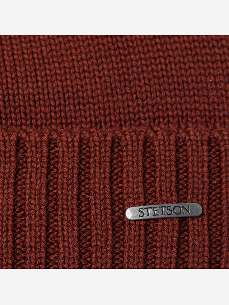 Шапка с отворотом STETSON 8589303 BEANIE MERINO