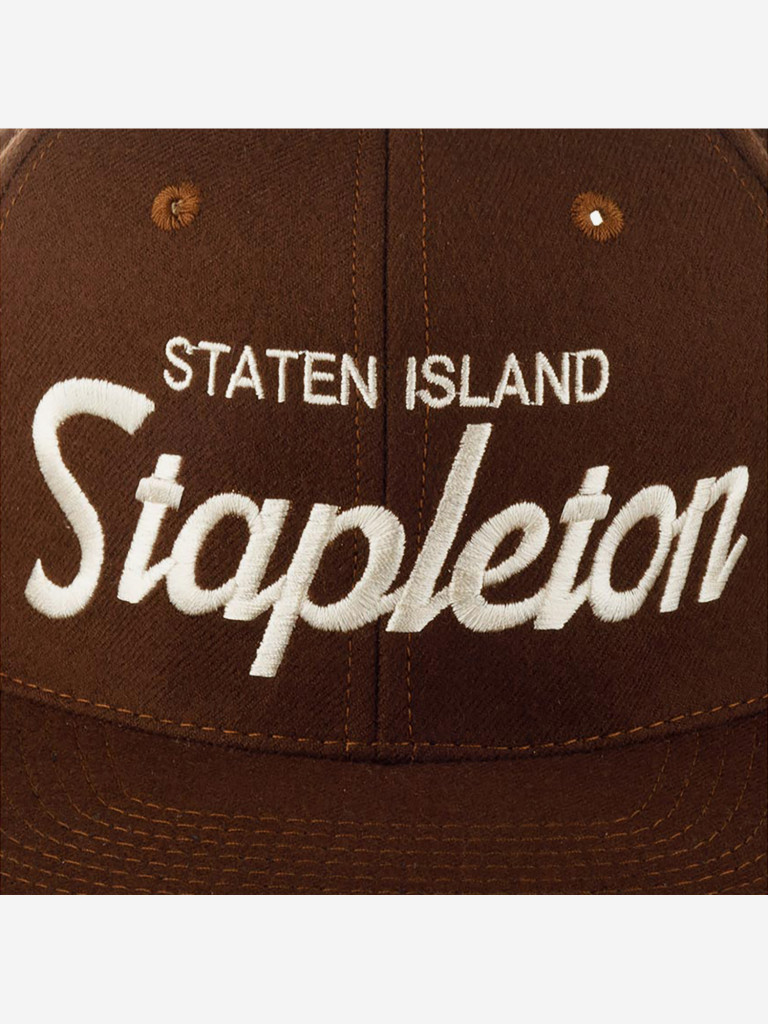Бейсболка с прямым козырьком HOOD 100-MWL001-NY024-ST Stapleton, NY (коричневый)