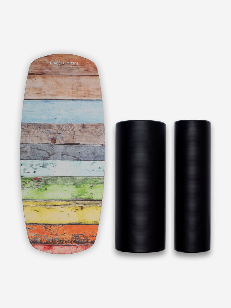 Баланс борд EvolutionONE ART WOOD + 2 ролика