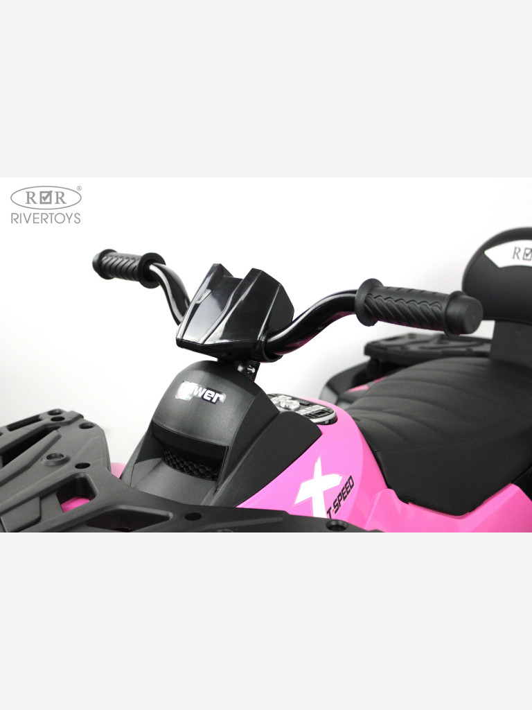 Детский электроквадроцикл RIVERTOYS T001TT 4WD розовый