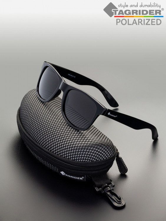 Очки поляризационные, солнцезащитные, антибликовые Tagrider в чехле IMN-004-2 Gray