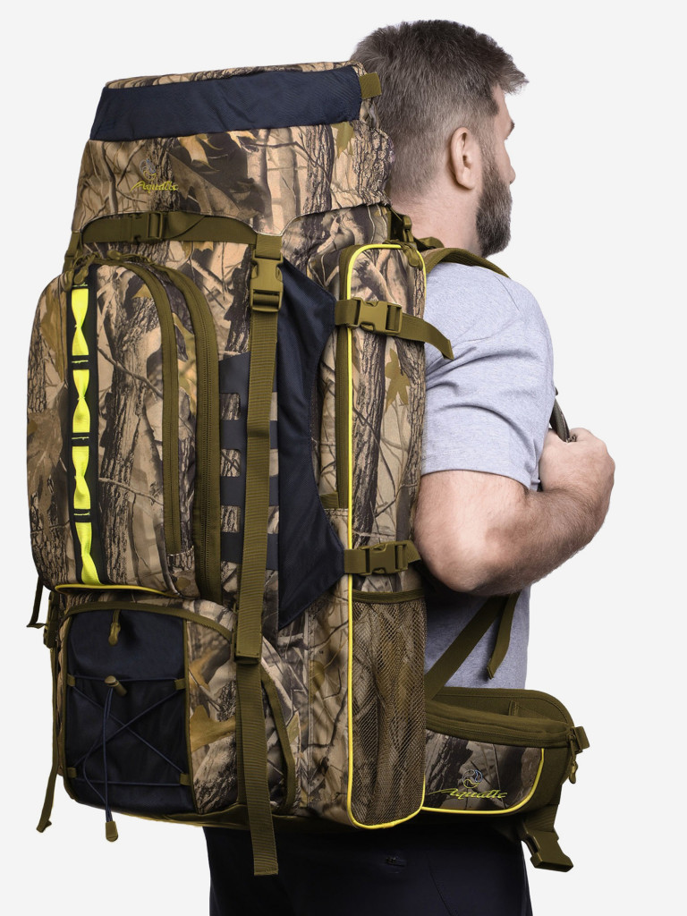 Рюкзак для рыбалки и охоты Aquatic РО-82, цвет: камуфляж, 82л