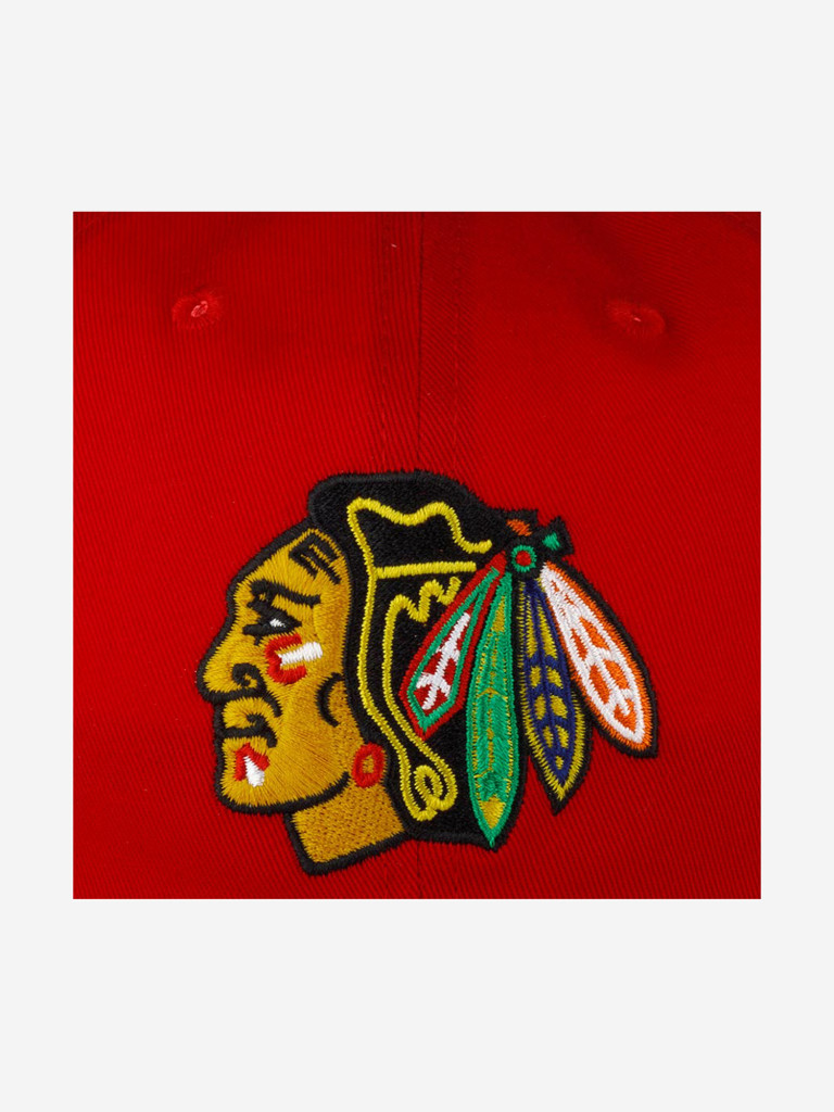 Бейсболка MITCHELL NESS HLUX5369-CBHYYPPPRED1 Chicago Blackhawks NHL (красный)