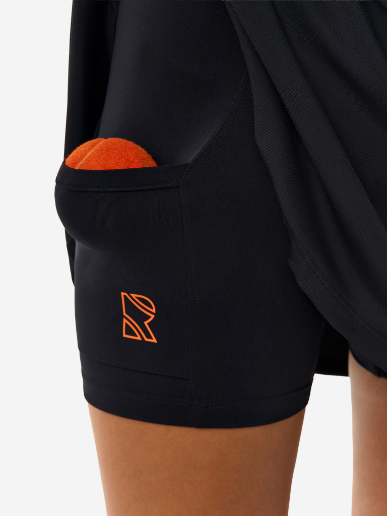 Велосипедки женские RAQUETA SPORT с карманами, Bright&Black