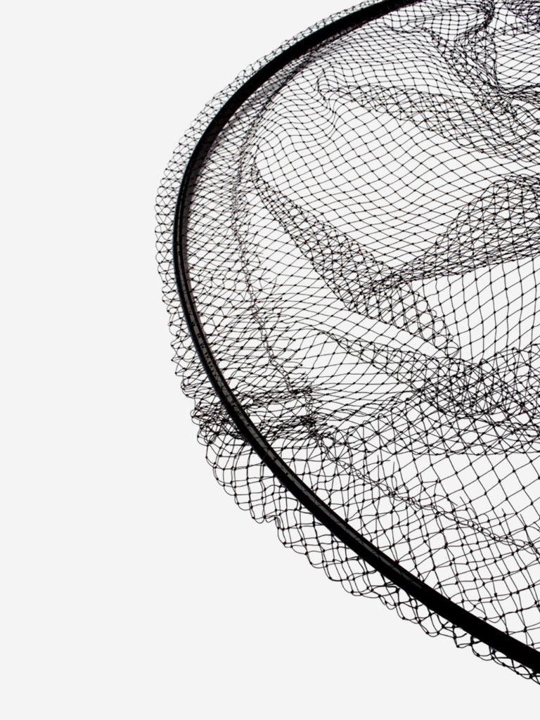 Голова для подсачека сетка чёрная леска, ячейка 7 мм, рамка алюминий