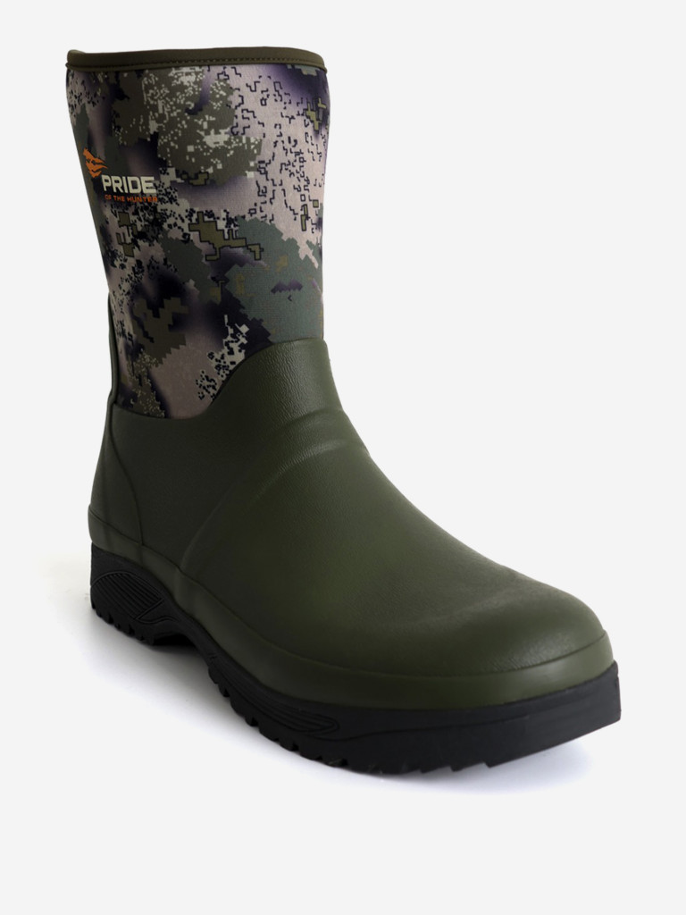 Охотничьи неопреновые средние сапоги PRIDE Protect (Протект) Уральский лес