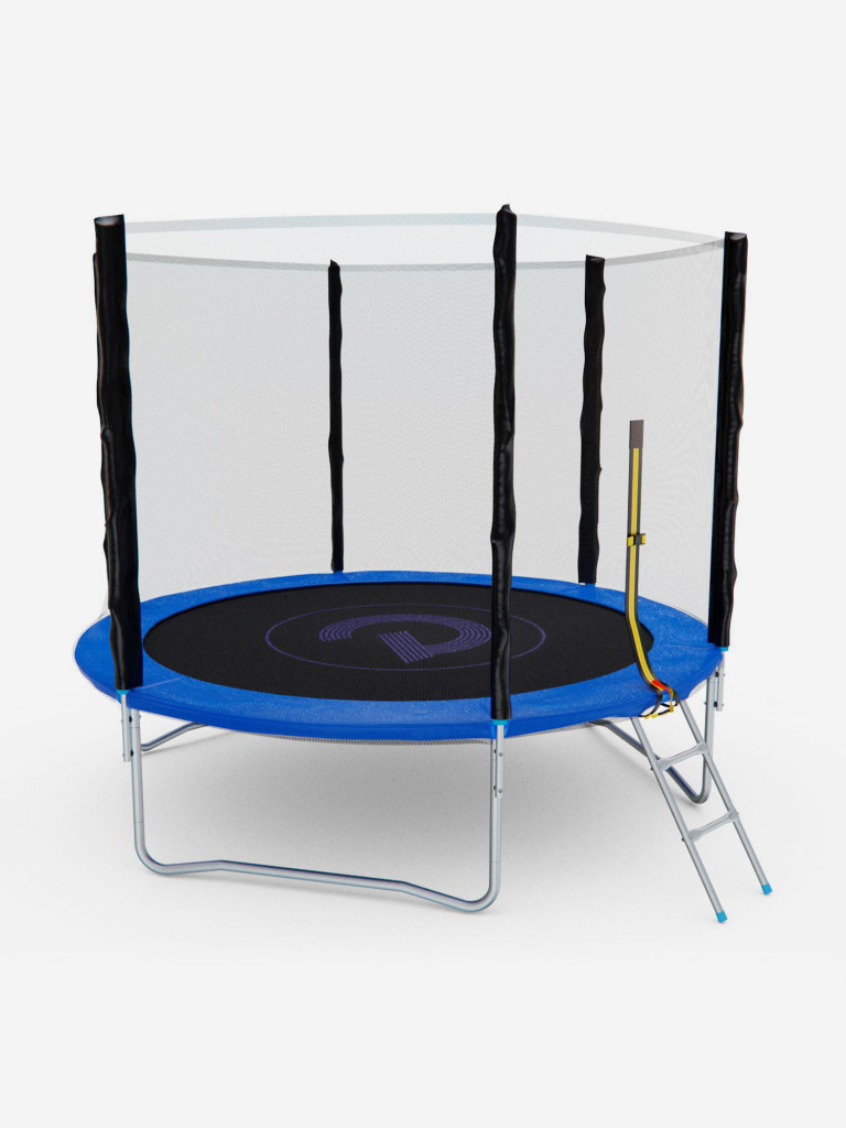 Батут с сеткой DFC PELPO 8ft с лестницей, BLUE