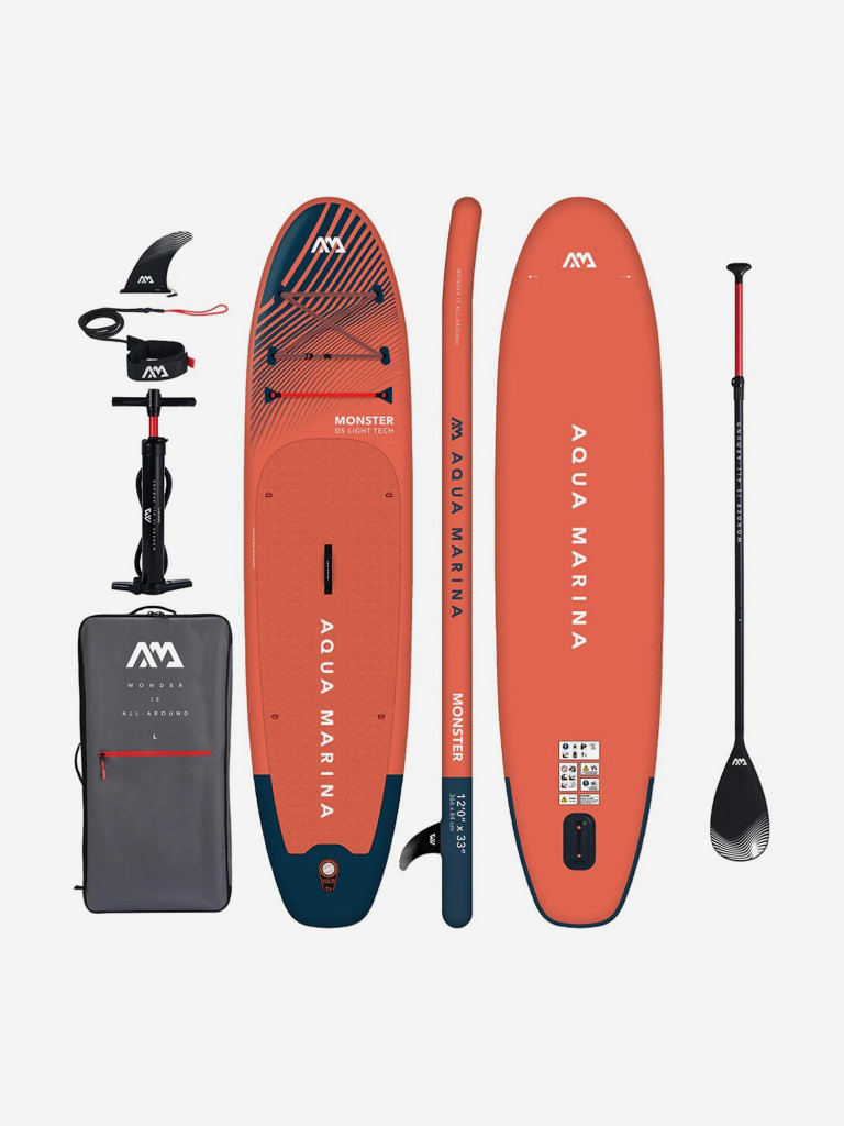Надувная SUP-доска Aqua Marina MONSTER, 12' 366 *84 *15 см сапборд