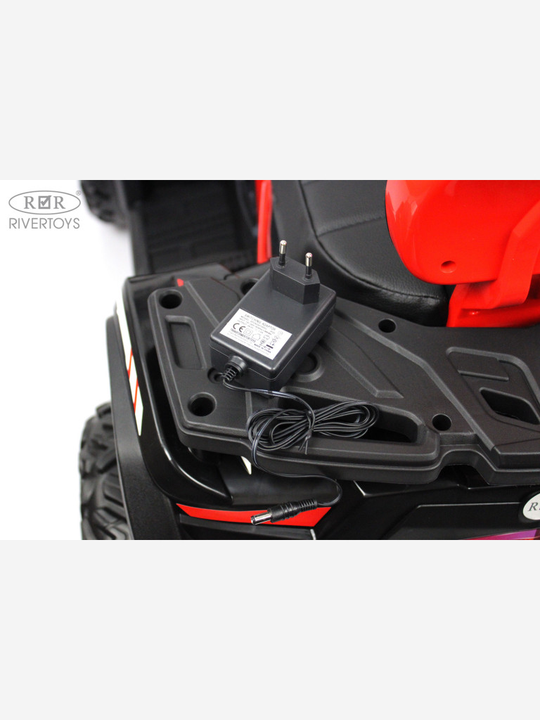 Детский электроквадроцикл RIVERTOYS T001TT 4WD красный