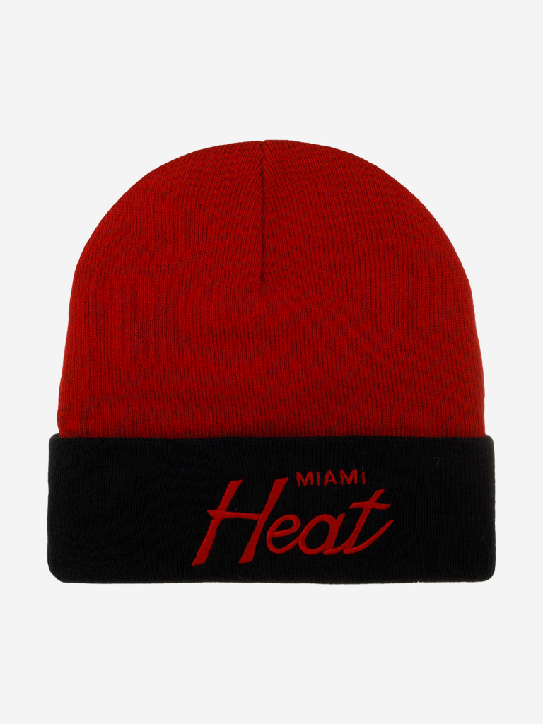Шапка с отворотом MITCHELL NESS MN-NBA-EU174-MIAHEA-BLK Miami Heat NBA (черный)
