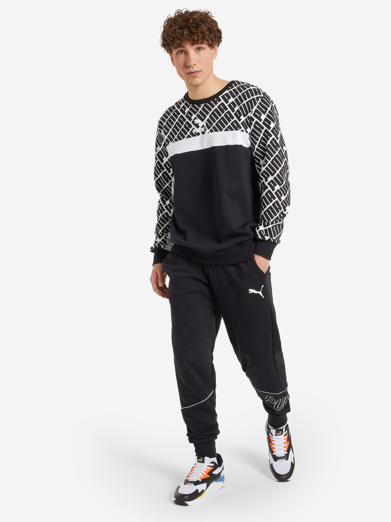 Свитшот мужской PUMA AOP Logo Crew